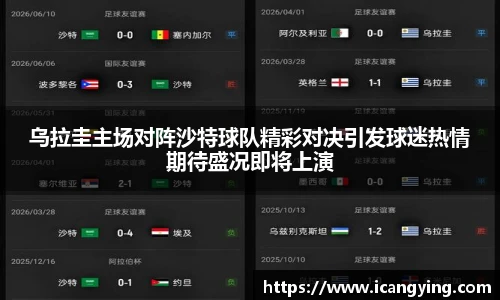 乌拉圭主场对阵沙特球队精彩对决引发球迷热情期待盛况即将上演
